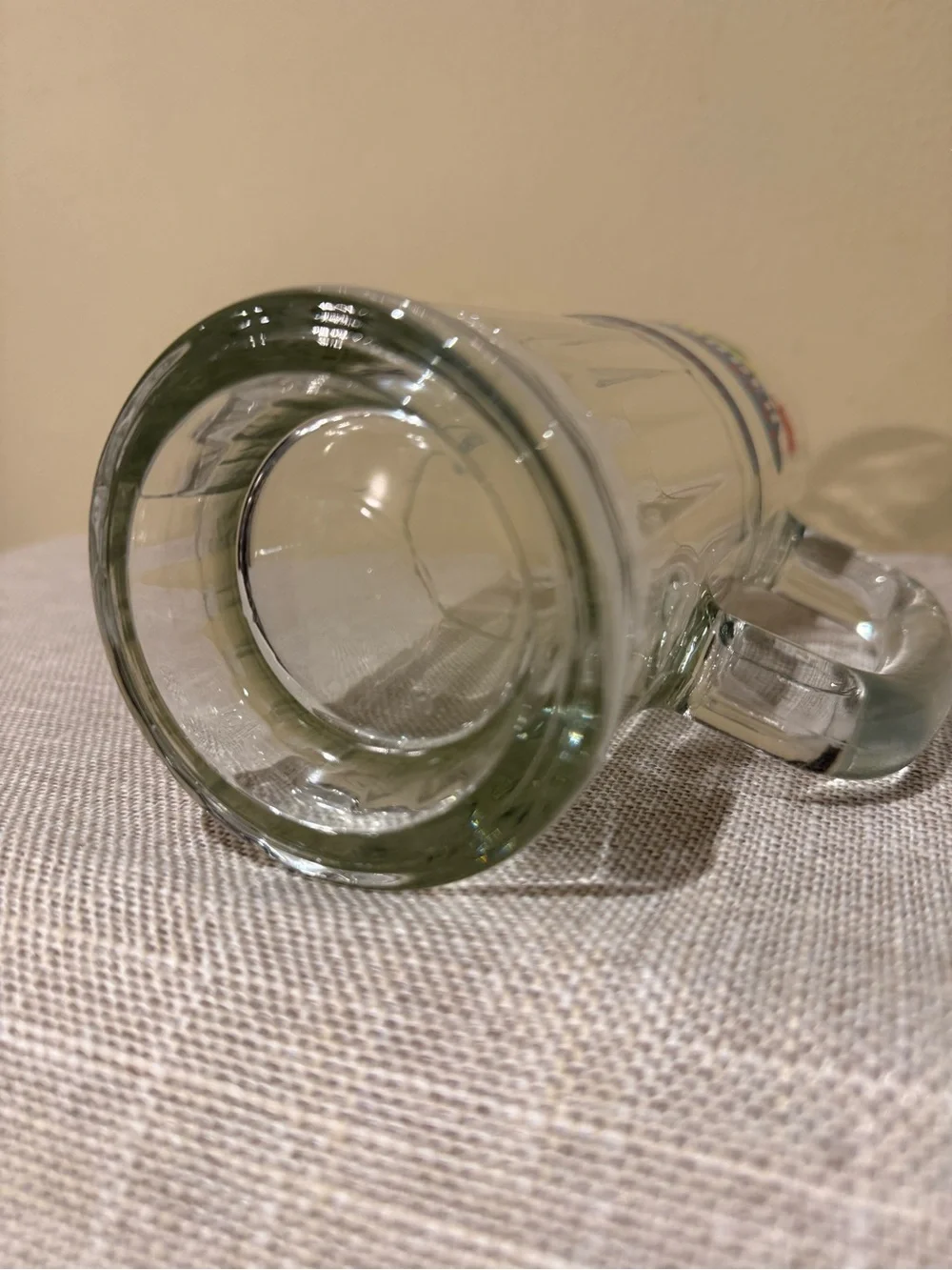 Vintage Cheeseburger in Paradise Glass Beer Mug Stein Heavy Base